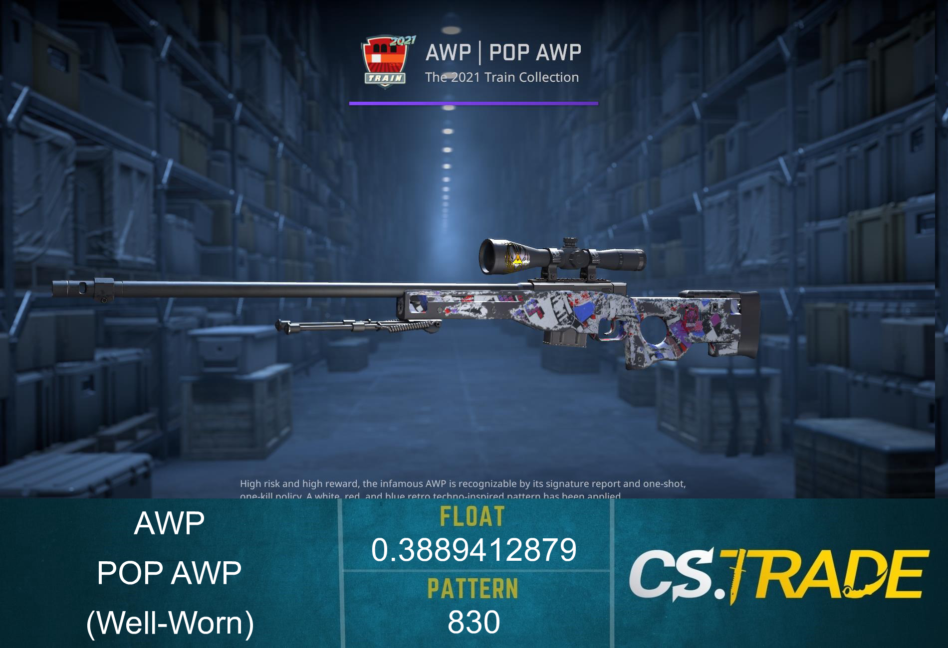 AWP | POP AWP (Well-Worn) Screenshot