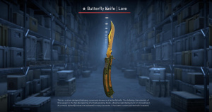★ Butterfly Knife | Lore (Well-Worn) Screenshot