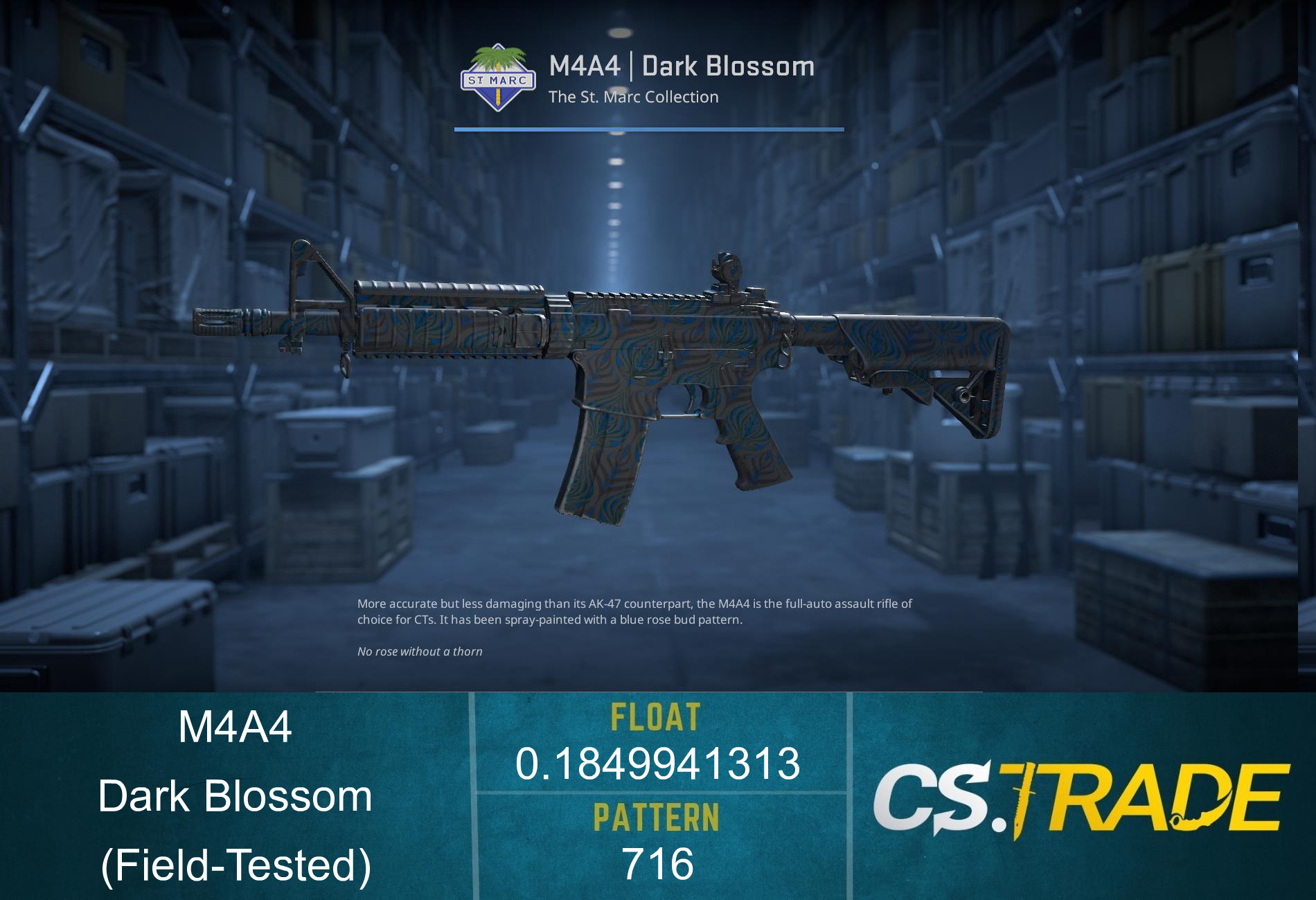 M4A4 | Dark Blossom (Field-Tested)
