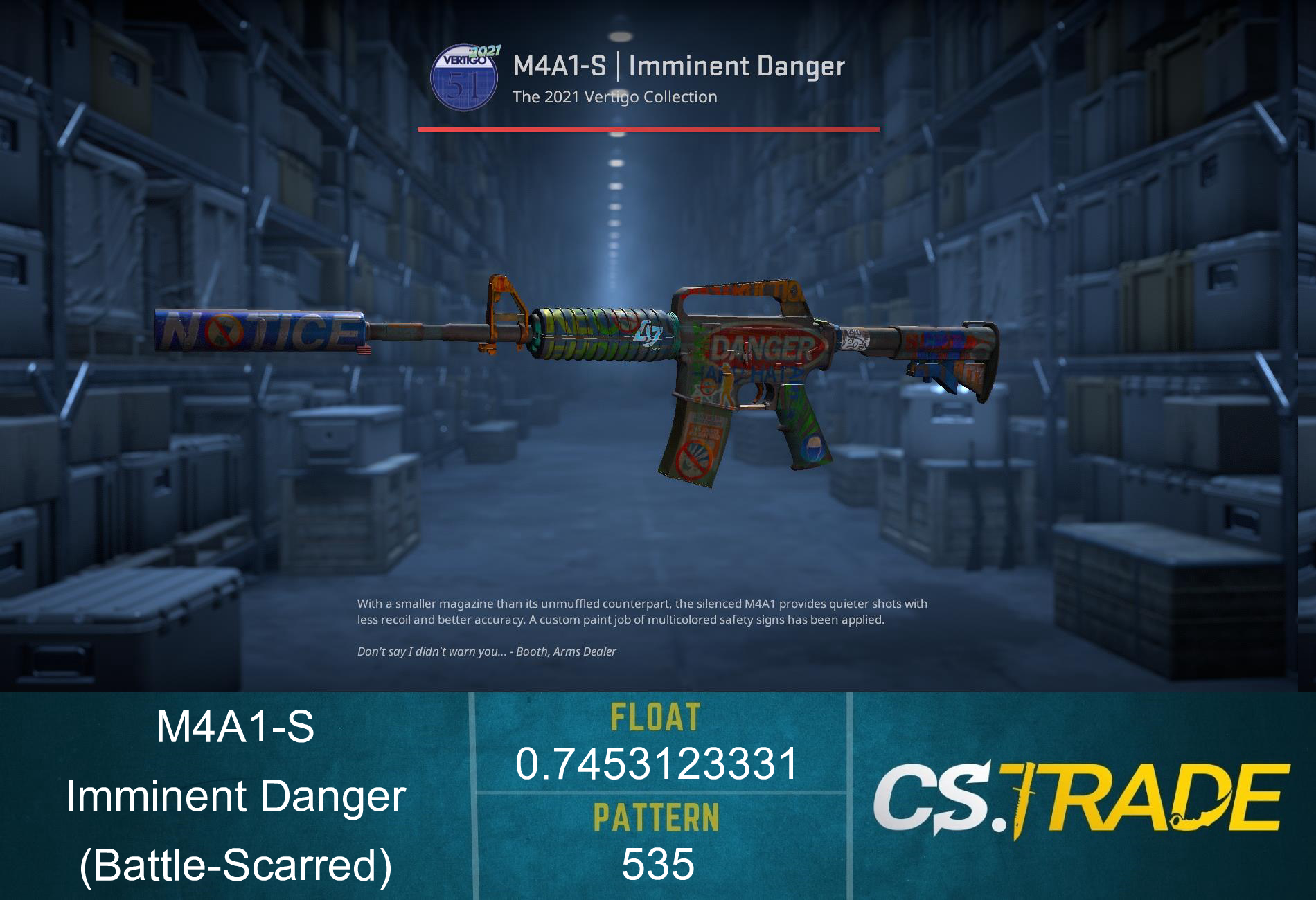 M4A1-S | Imminent Danger (Factory New) Screenshot