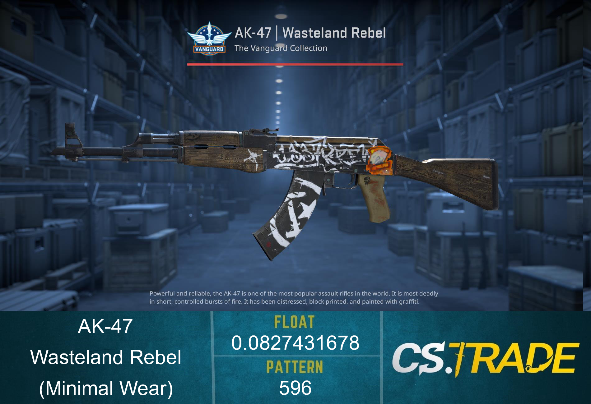 StatTrak™ AK-47 | Wasteland Rebel (Minimal Wear) Screenshot