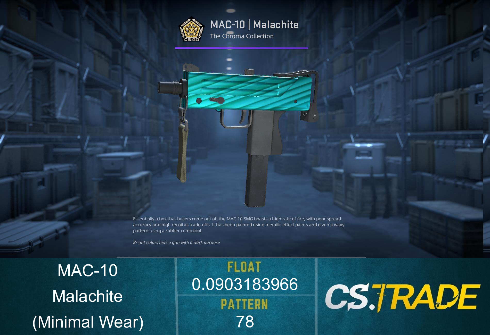 MAC-10 | Malachite (Factory New) Screenshot