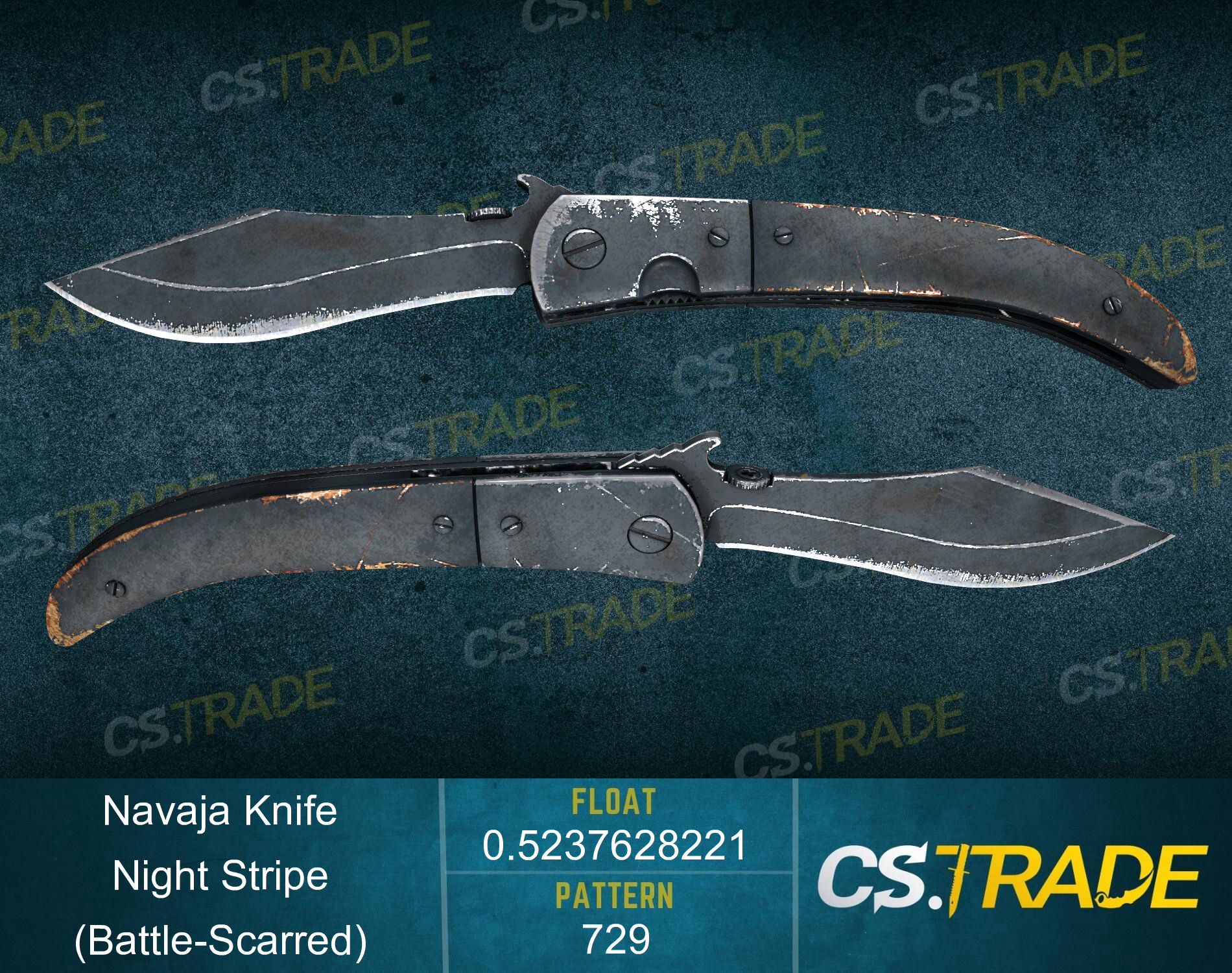 ★ Navaja Knife | Night Stripe (Battle-Scarred) Screenshot