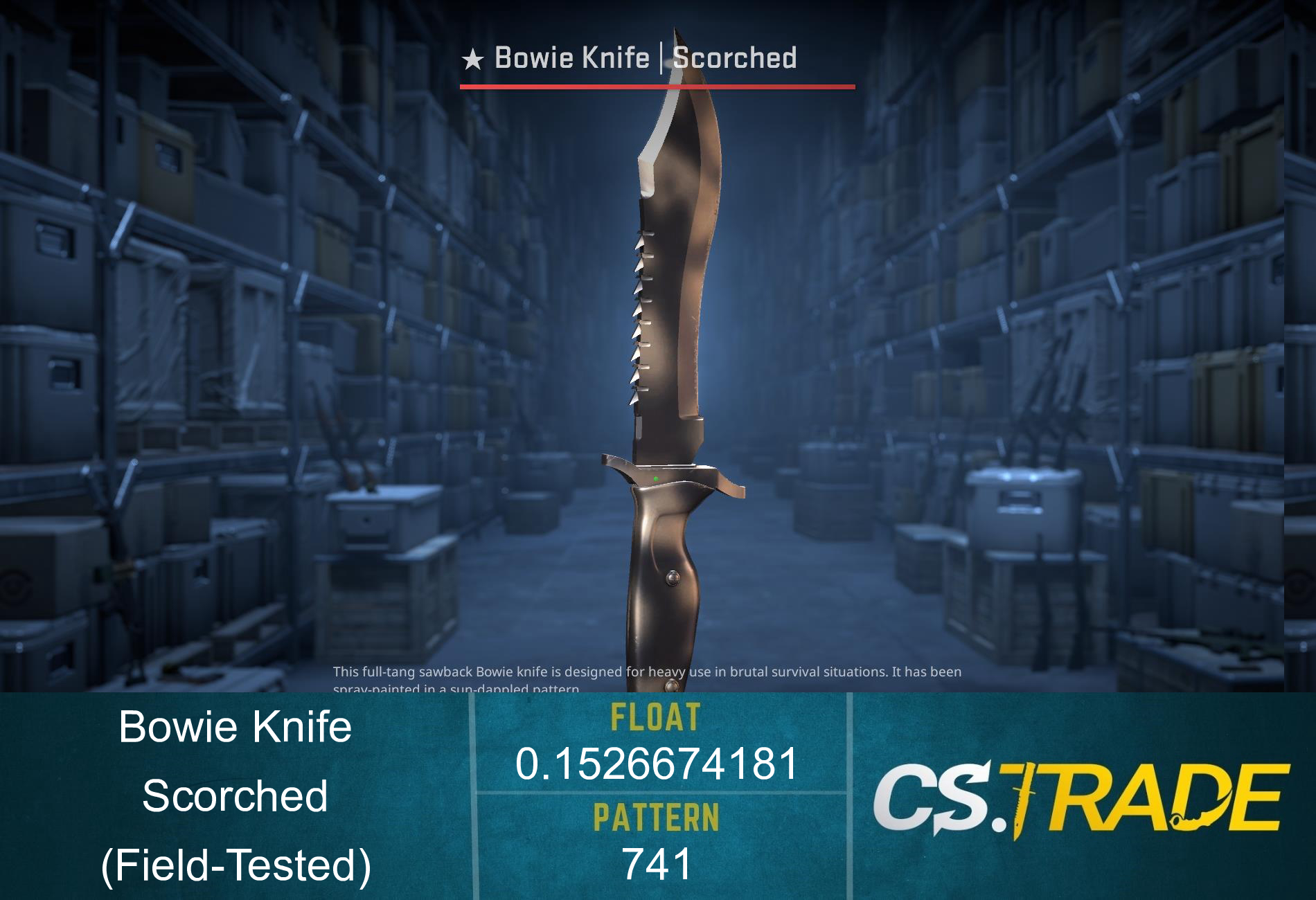 ★ Bowie Knife | Scorched (Field-Tested) Screenshot