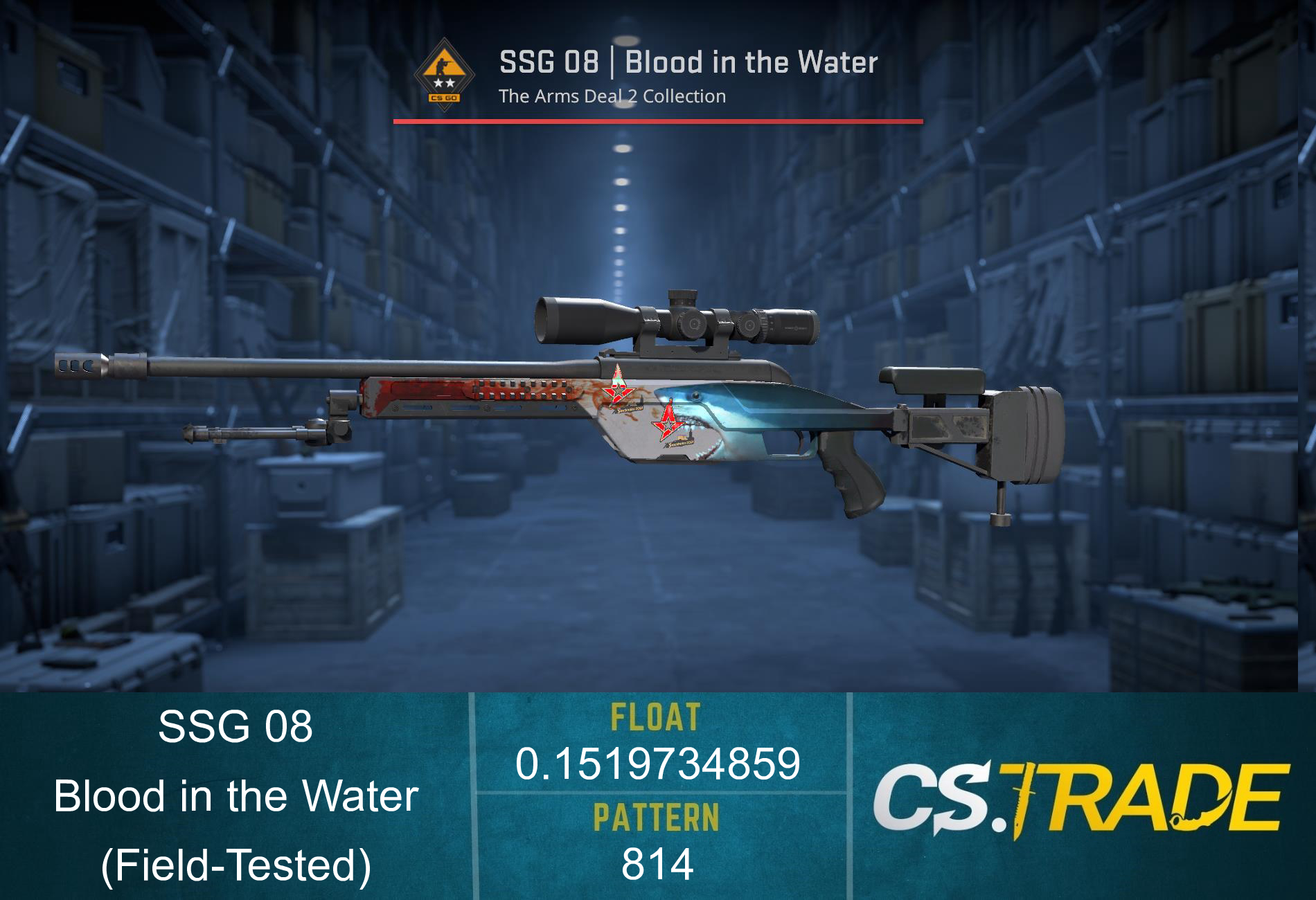 StatTrak™ SSG 08 | Blood in the Water (Field-Tested) Screenshot