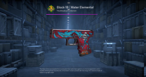 Glock-18 | Water Elemental (Battle-Scarred) Screenshot