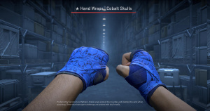 ★ Hand Wraps | Cobalt Skulls (Battle-Scarred) Screenshot