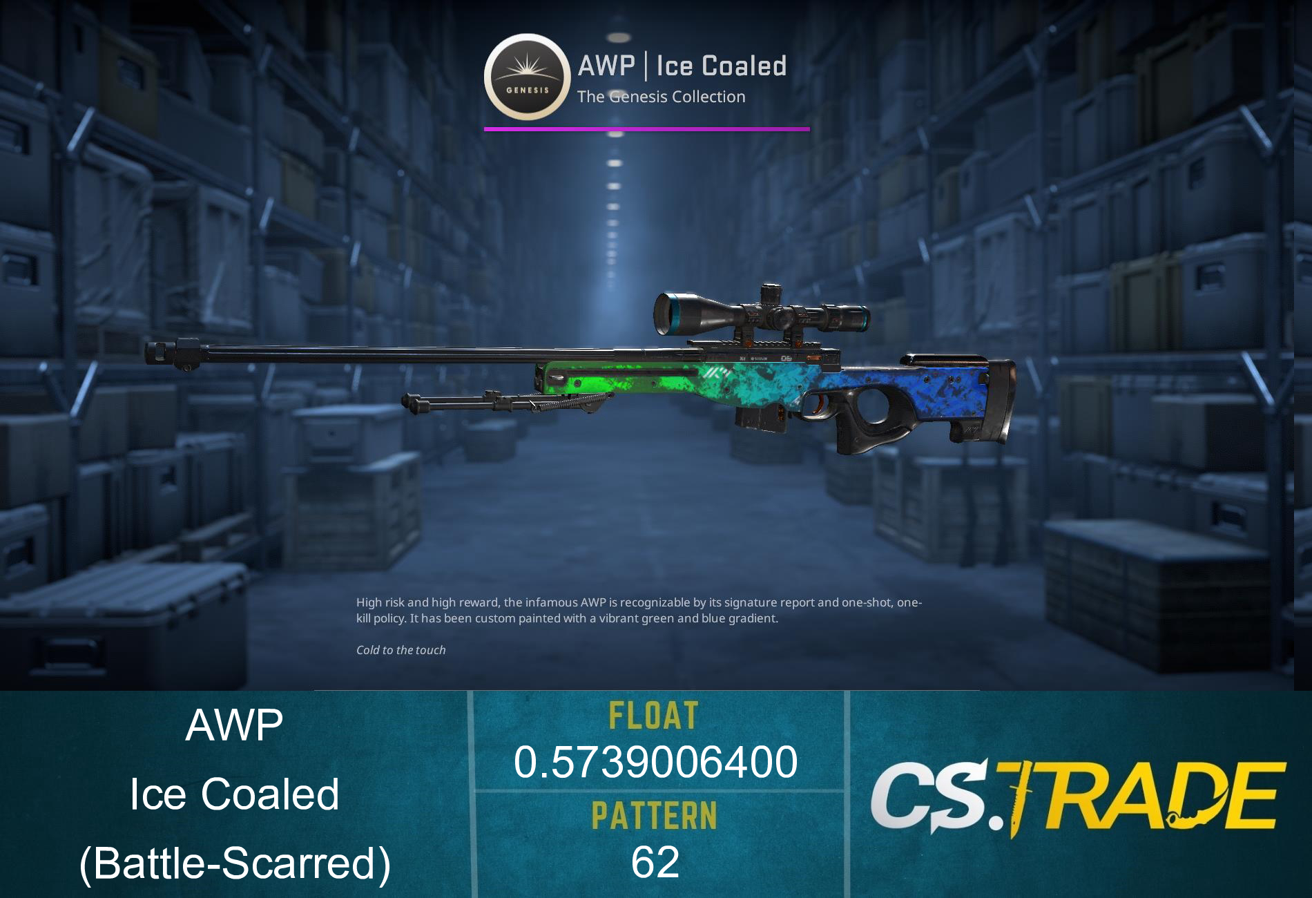 AWP | Ice Coaled (Battle-Scarred) Screenshot