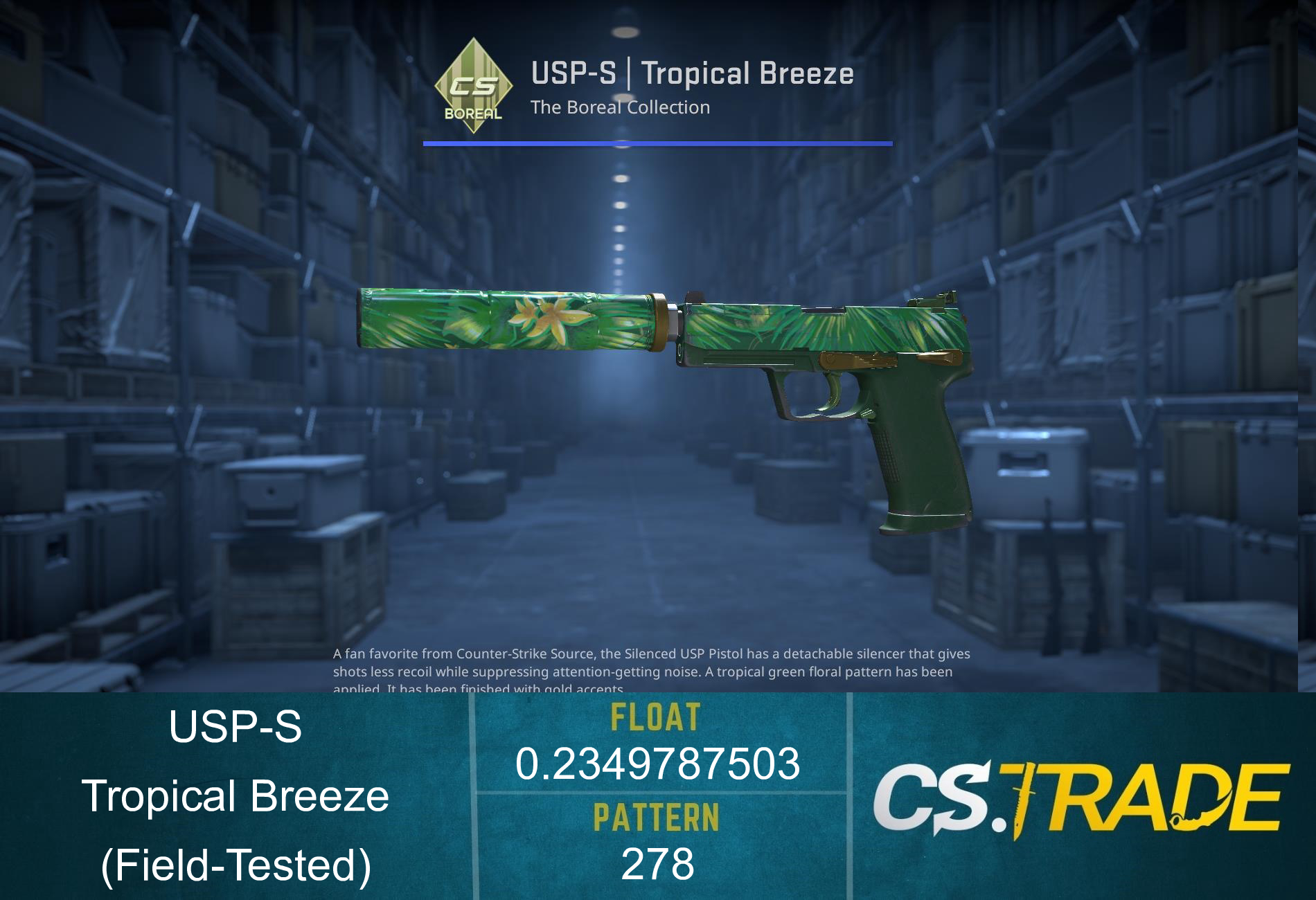 USP-S | Tropical Breeze (Field-Tested) Screenshot