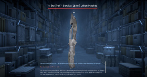 ★ StatTrak™ Survival Knife | Urban Masked (Well-Worn) Screenshot