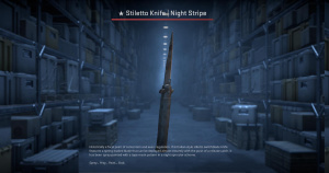 ★ Stiletto Knife | Night Stripe (Minimal Wear) Screenshot