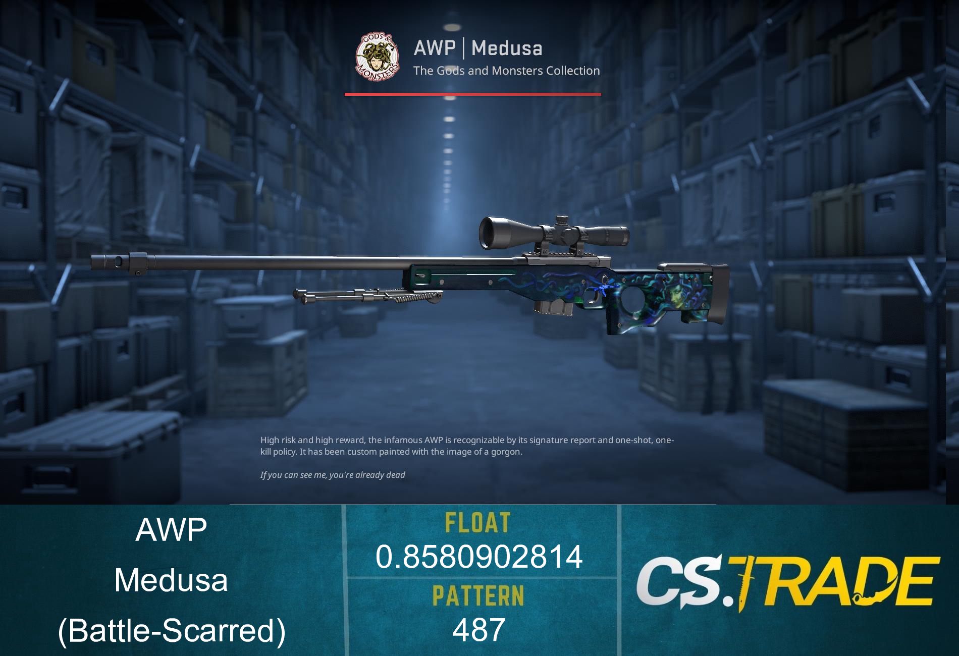 AWP | Medusa (Battle-Scarred) Screenshot