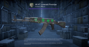 AK-47 | Emerald Pinstripe (Minimal Wear) Screenshot