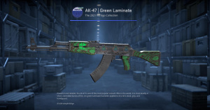 AK-47 | Green Laminate (Minimal Wear) Screenshot