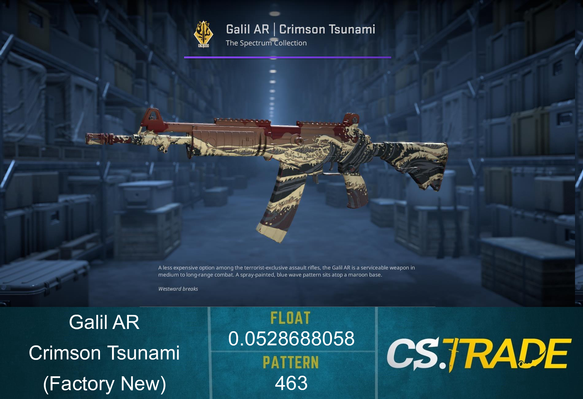 Galil AR | Crimson Tsunami (Factory New) Screenshot
