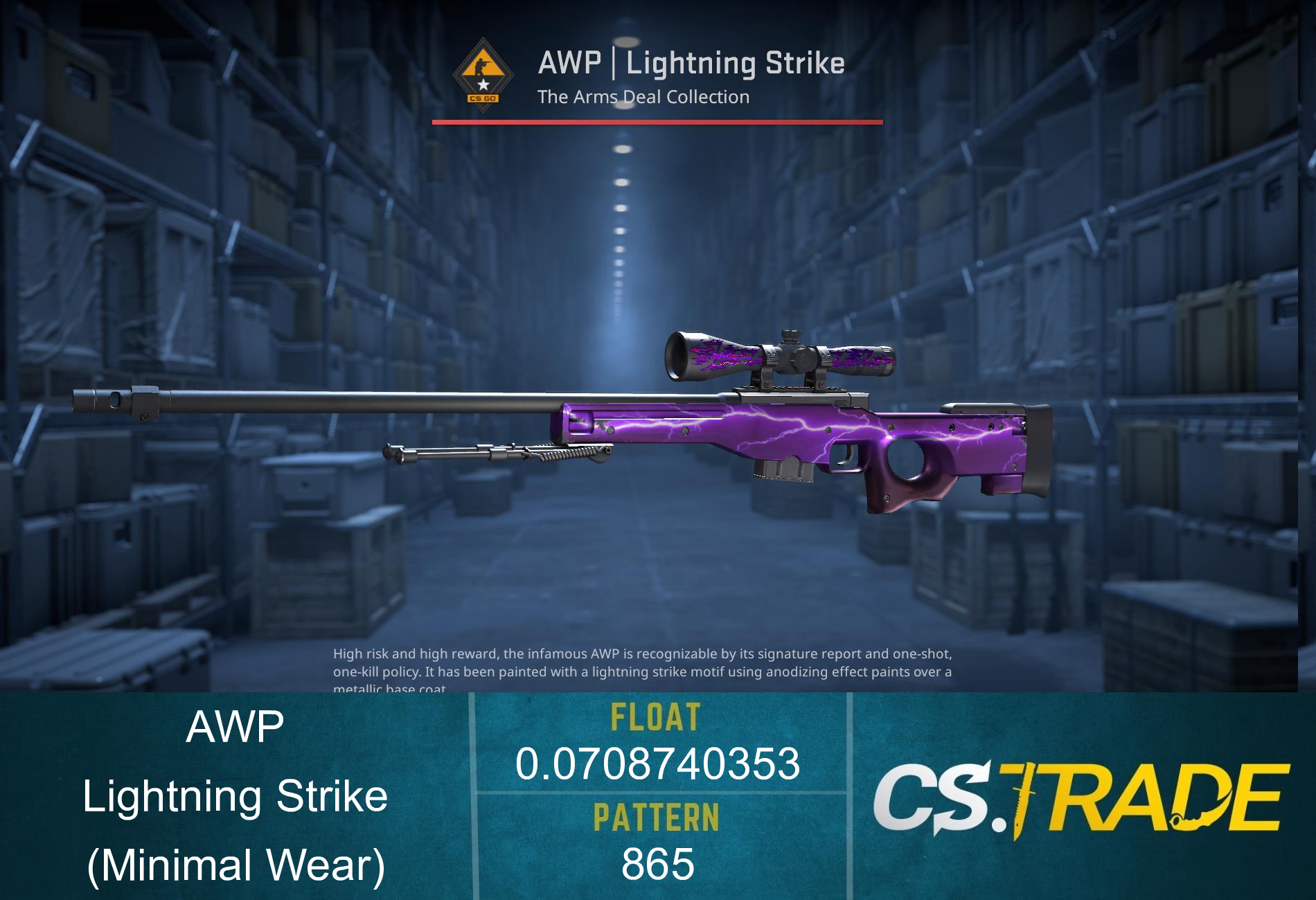 StatTrak™ AWP | Lightning Strike (Minimal Wear) Screenshot