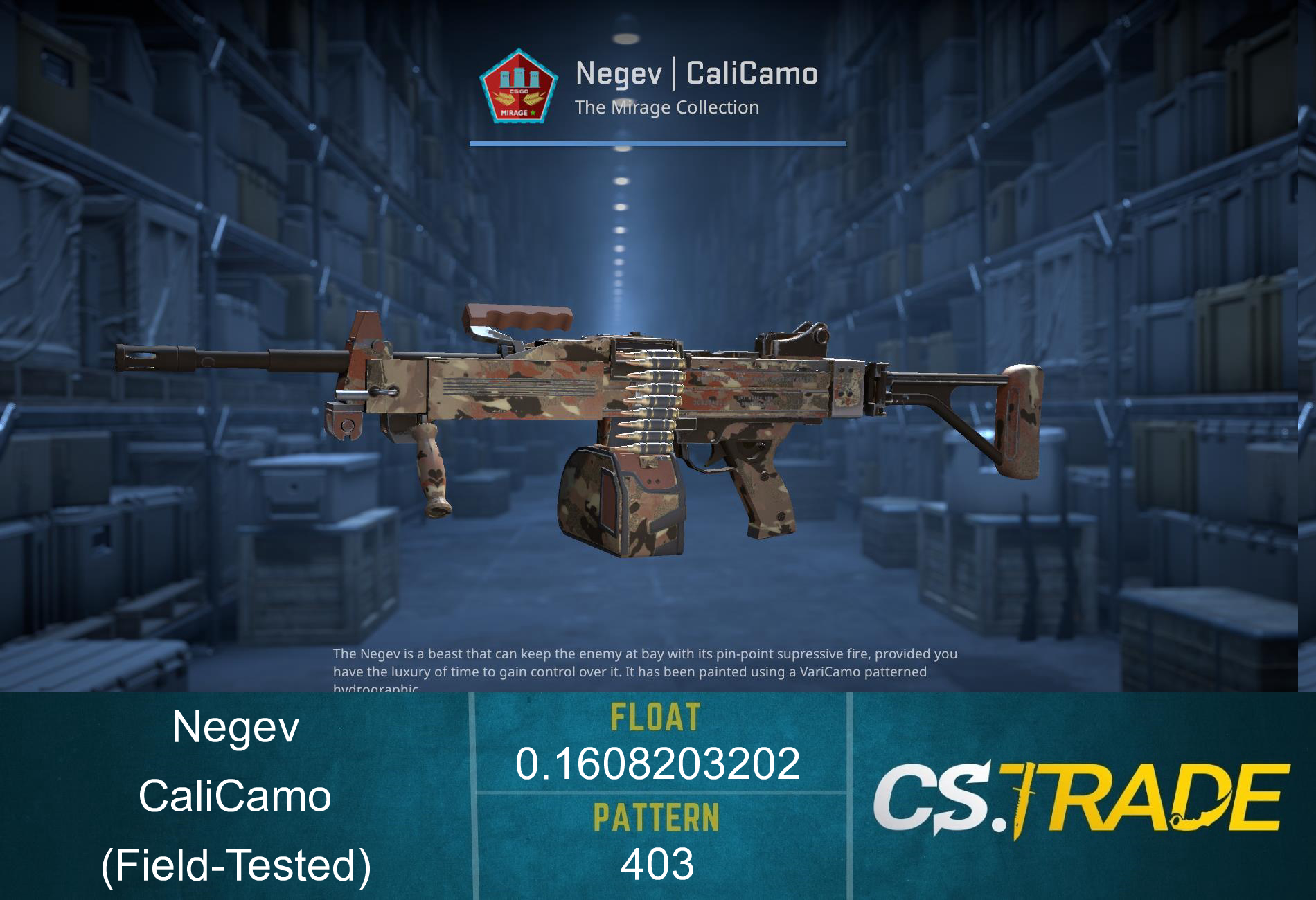 Negev | CaliCamo (Field-Tested) Screenshot