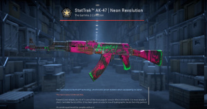 StatTrak™ AK-47 | Neon Revolution (Battle-Scarred) Screenshot