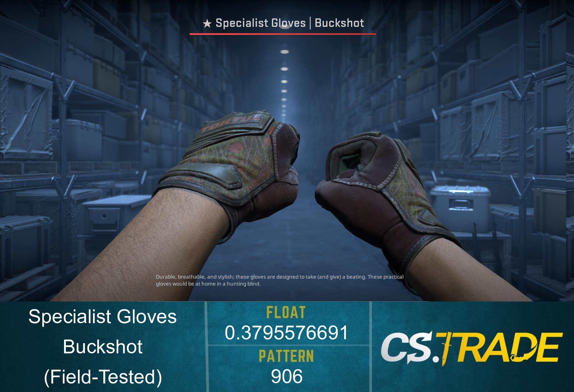 ★ Specialist Gloves | Buckshot (Field-Tested)