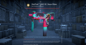 StatTrak™ MAC-10 | Neon Rider (Minimal Wear) Screenshot