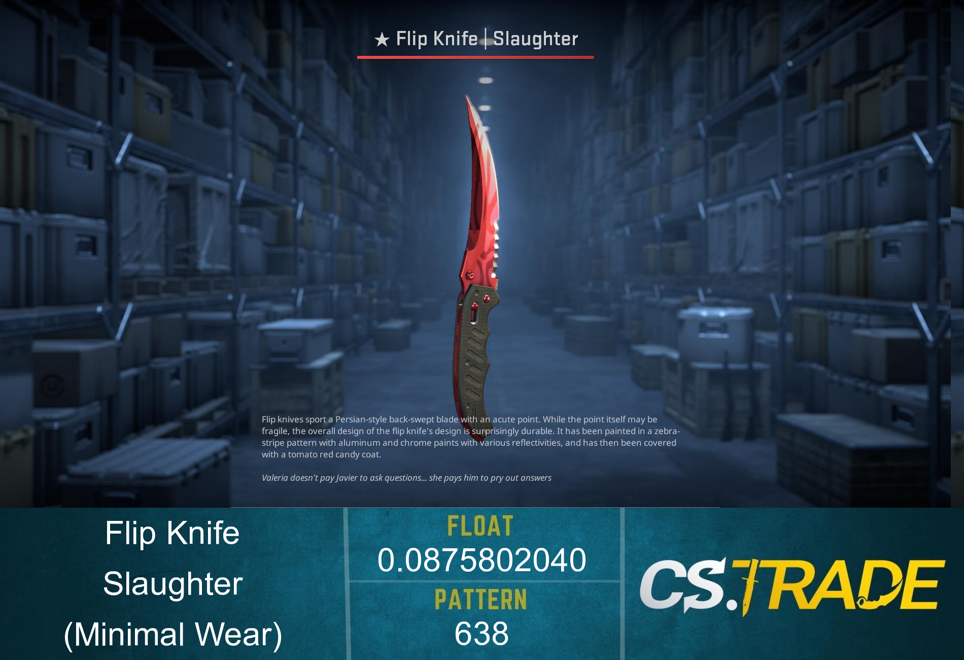 ★ Flip Knife | Slaughter (Factory New) Screenshot