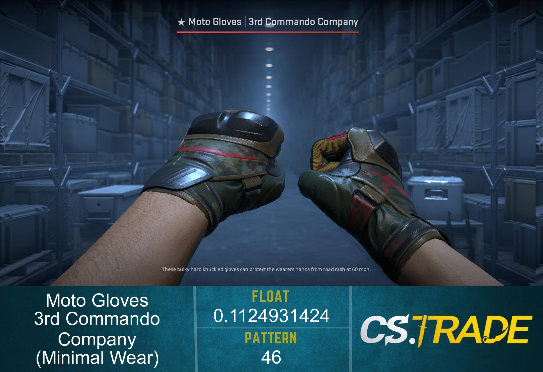 ★ Moto Gloves | 3rd Commando Company (Factory New) Screenshot