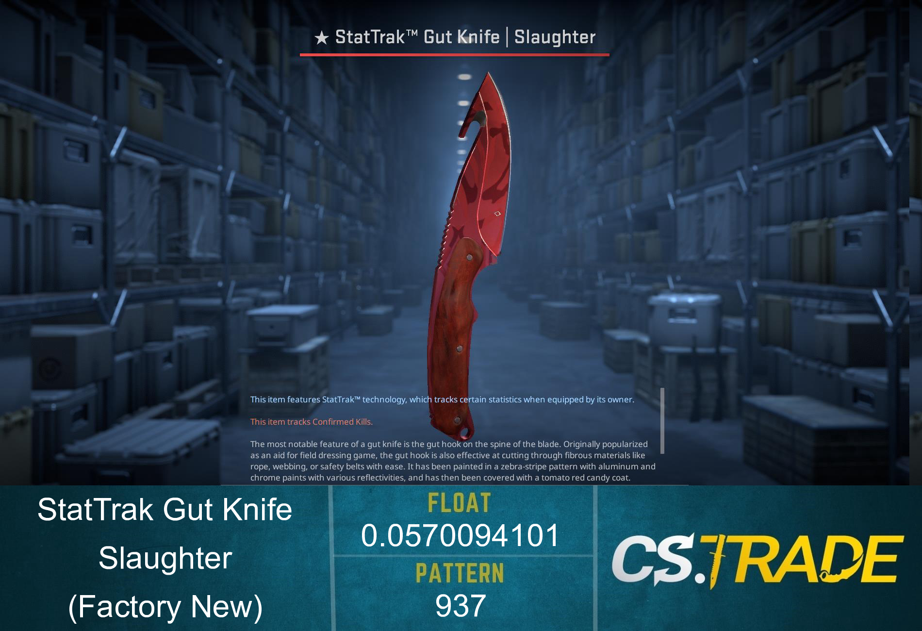 ★ Gut Knife | Slaughter (Factory New) Screenshot