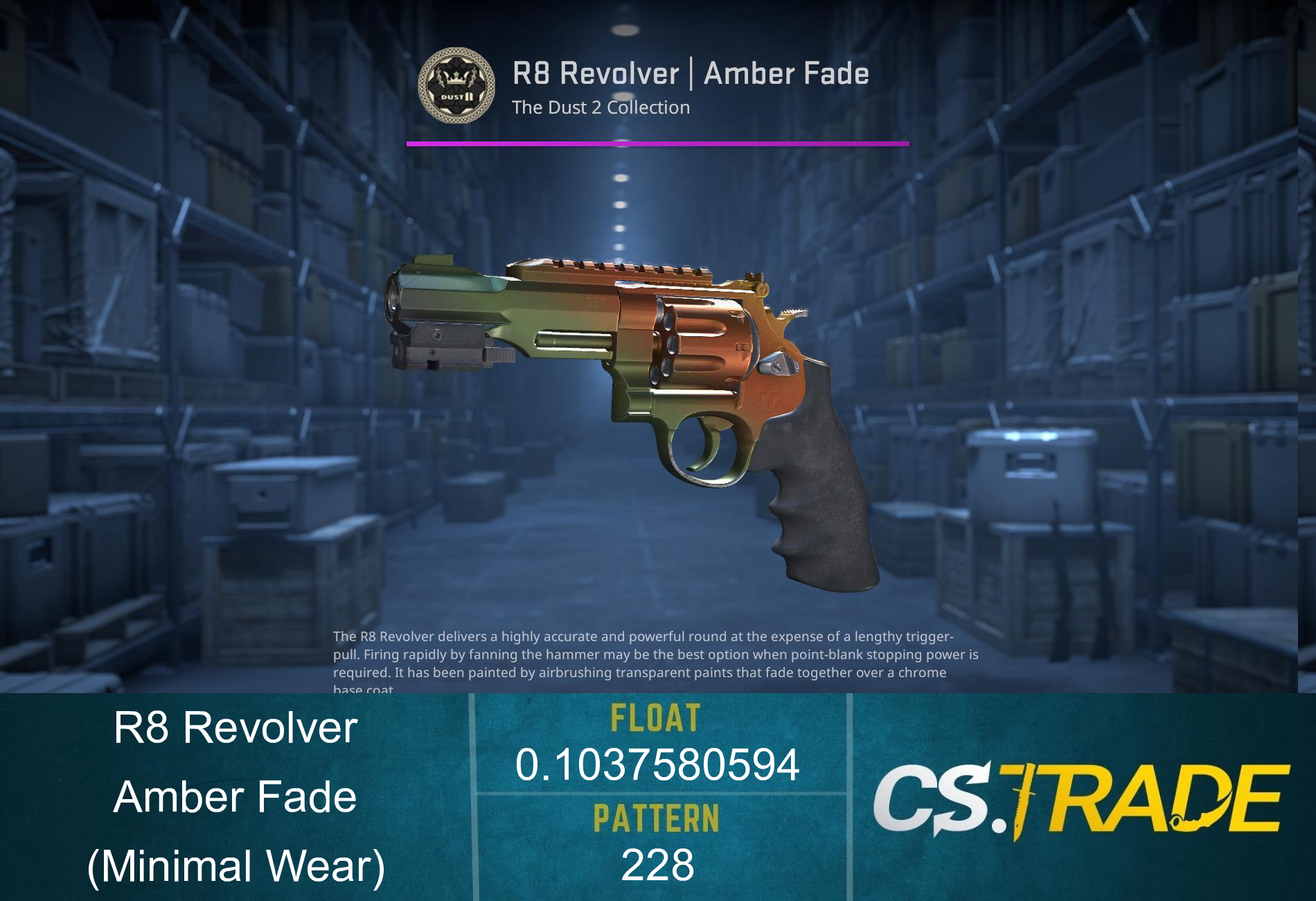 R8 Revolver | Amber Fade (Minimal Wear) Screenshot