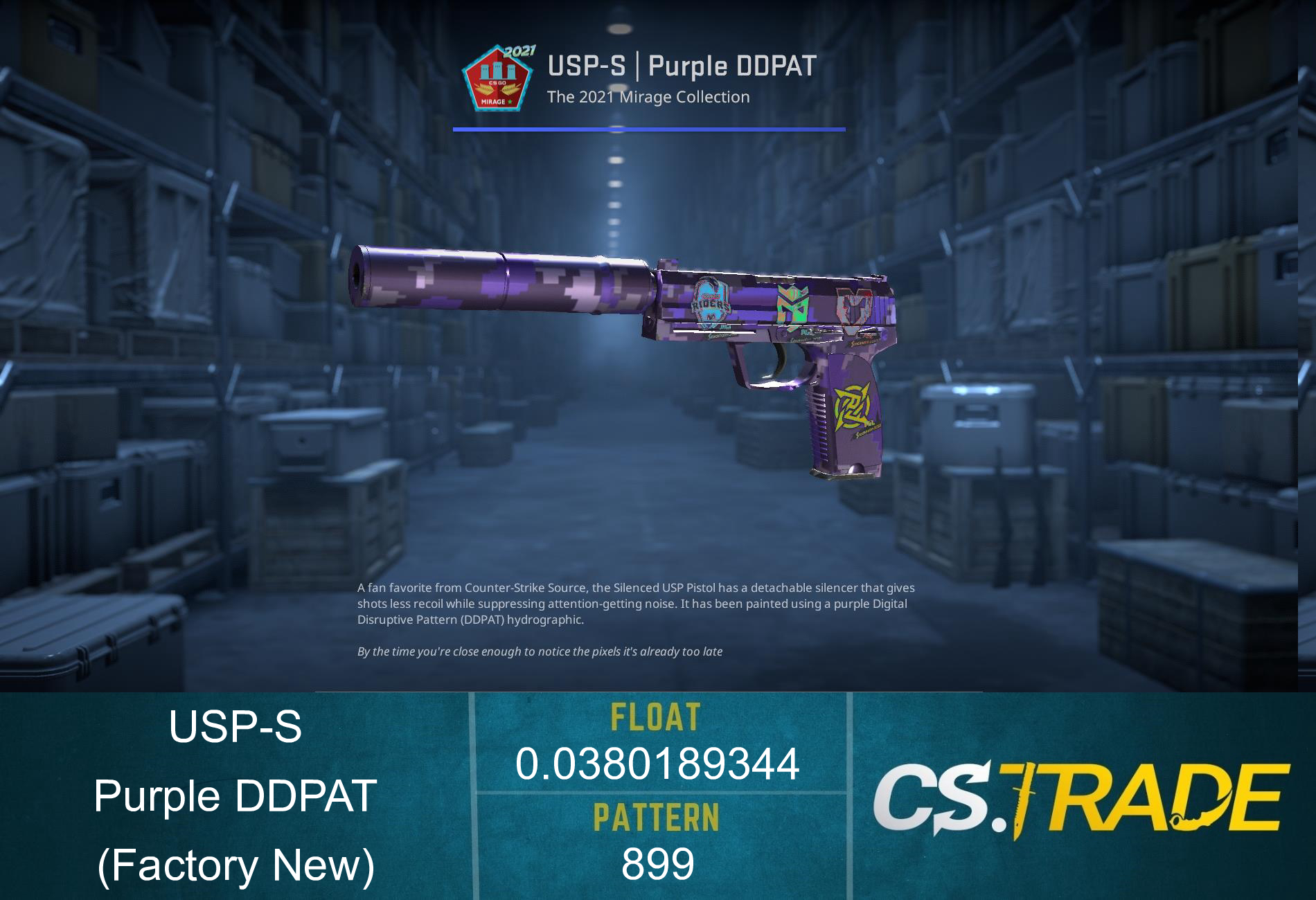 USP-S | Purple DDPAT (Factory New) Screenshot