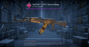 StatTrak™ AK-47 | Searing Rage (Well-Worn) Screenshot