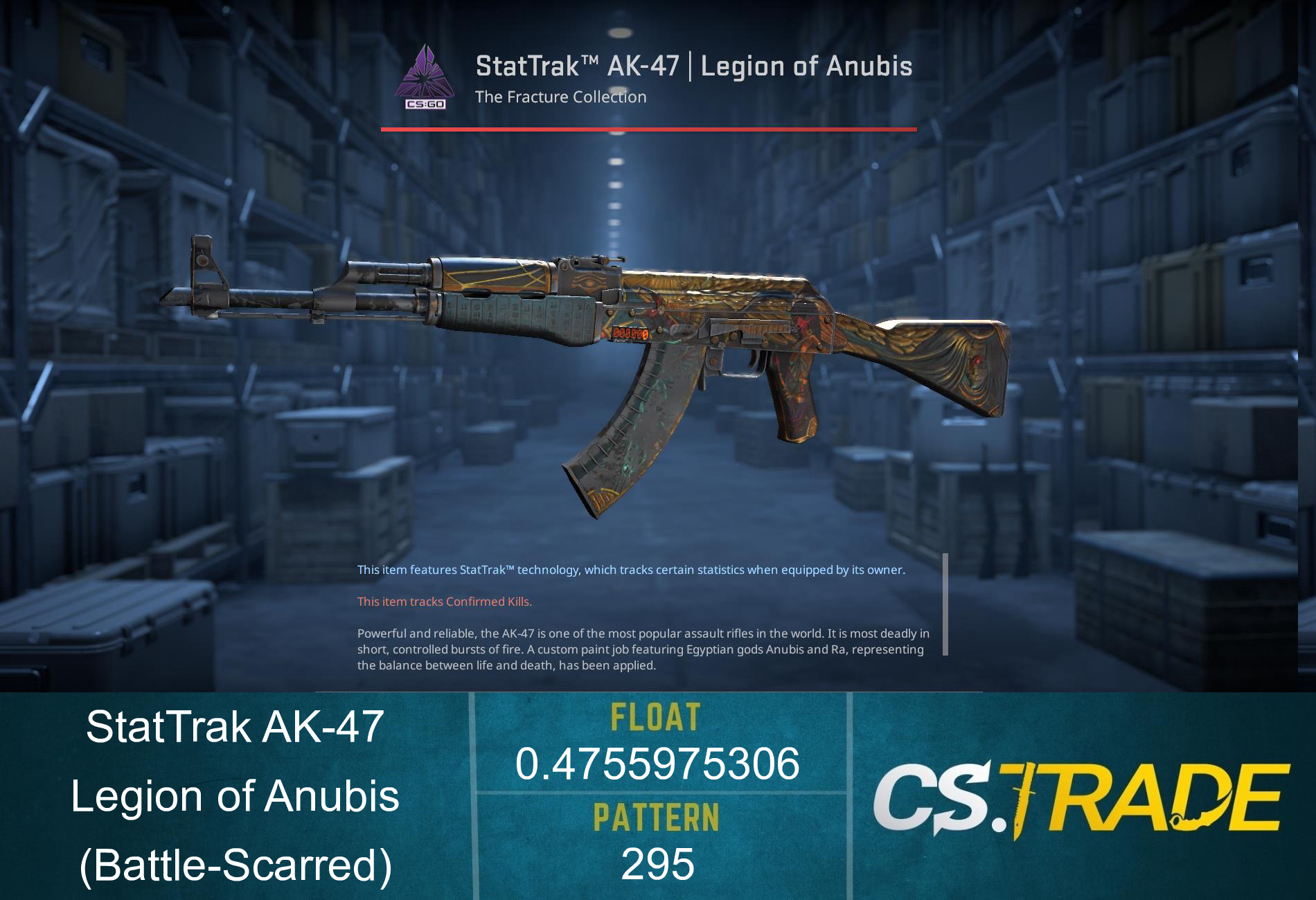 StatTrak™ AK-47 | Legion of Anubis (Battle-Scarred) Screenshot
