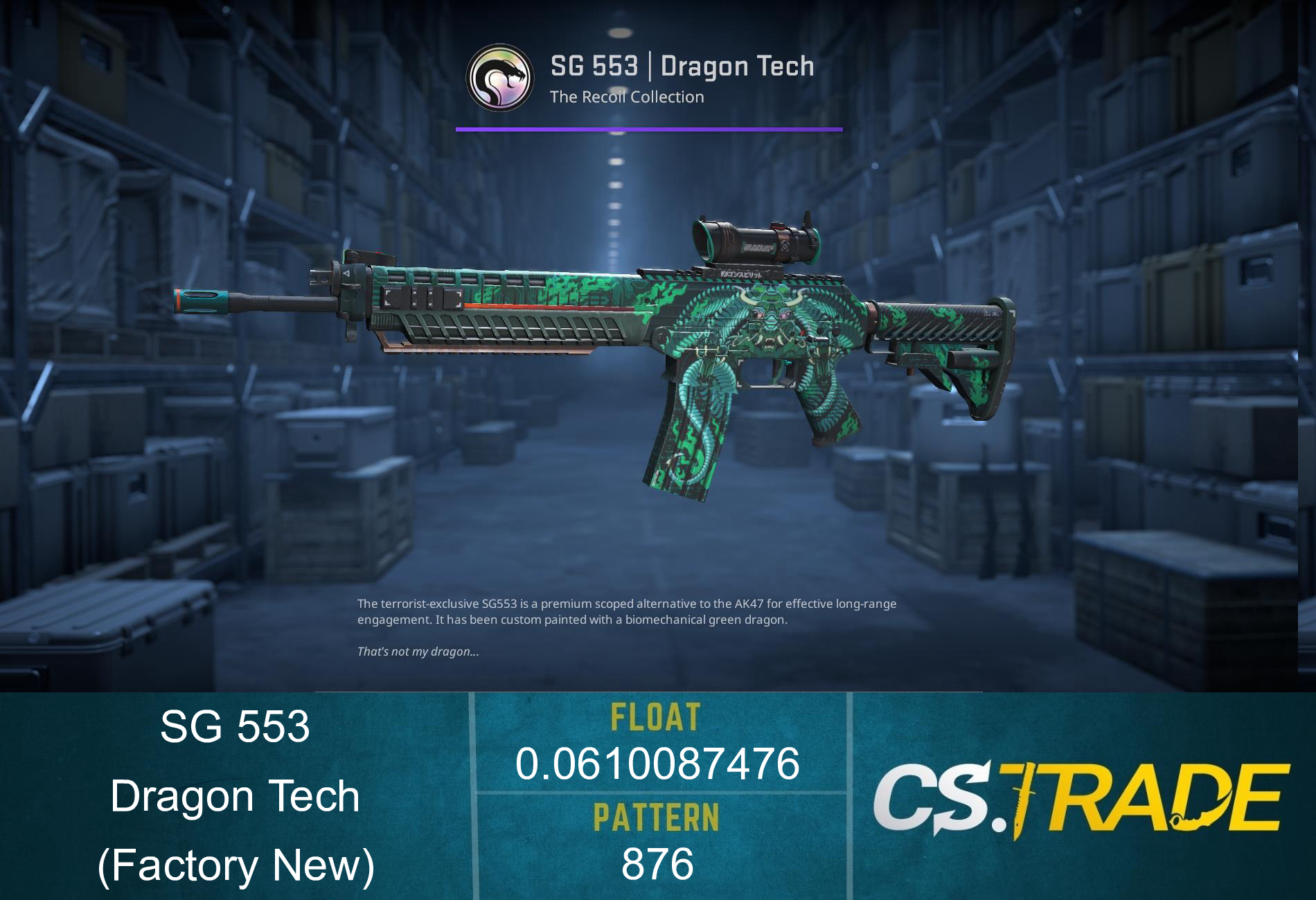 SG 553 | Dragon Tech (Factory New) Screenshot