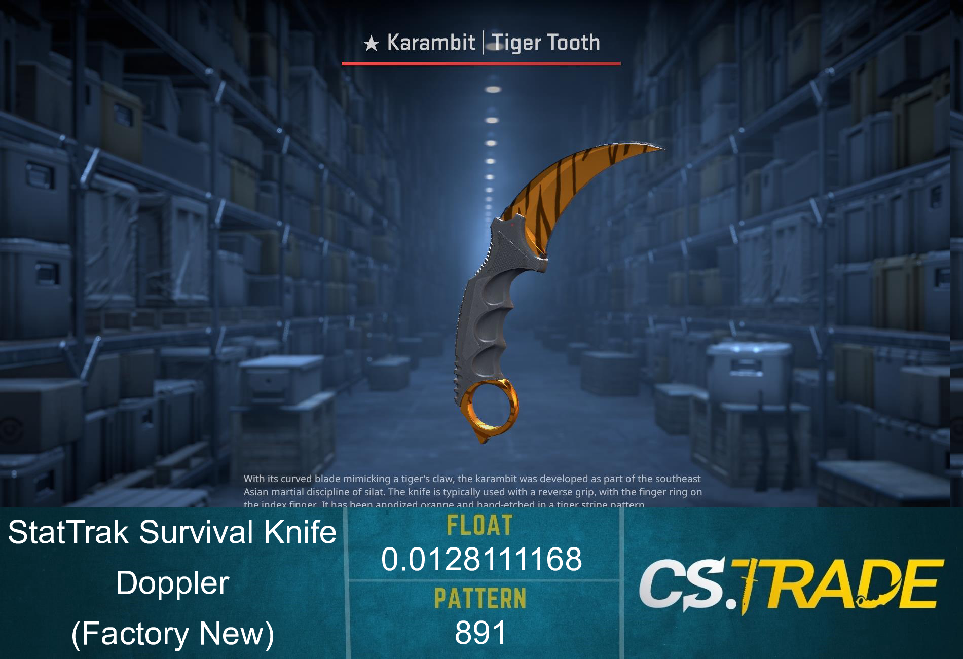 ★ Survival Knife | Doppler (Factory New) Screenshot