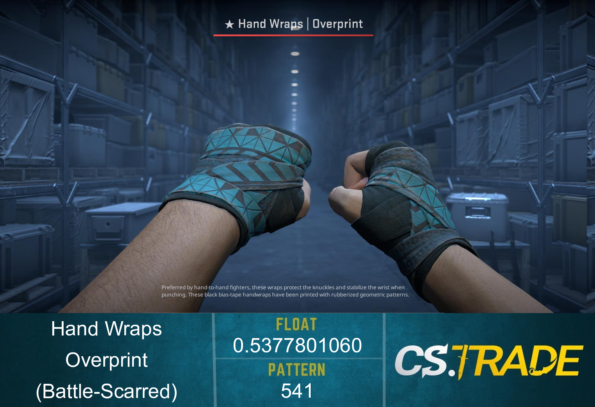 ★ Hand Wraps | Overprint (Battle-Scarred) Screenshot