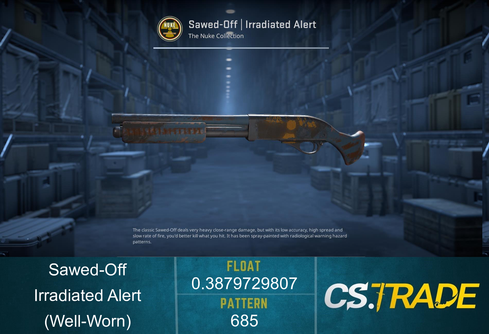Sawed-Off | Irradiated Alert (Factory New) Screenshot