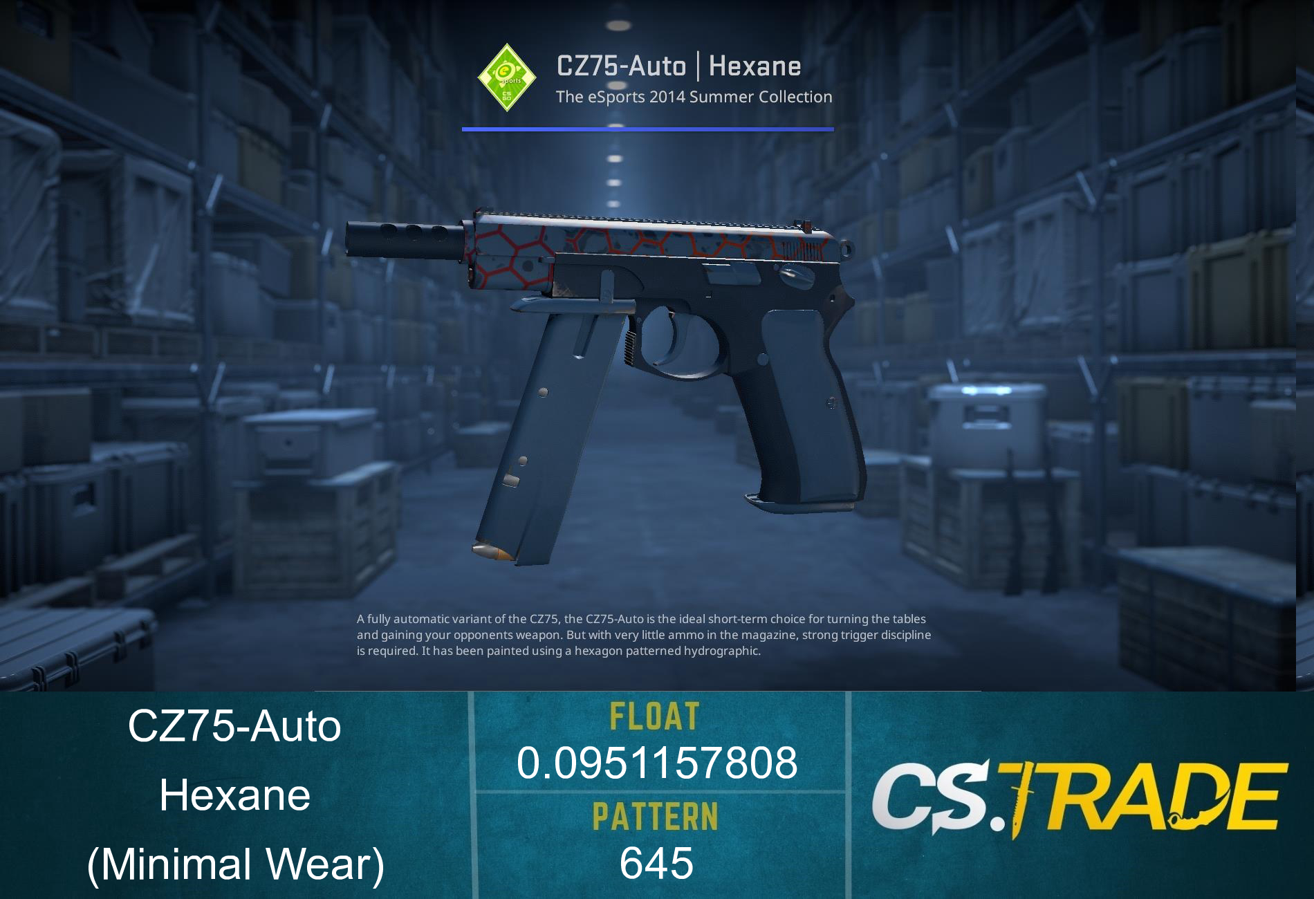 CZ75-Auto | Hexane (Factory New) Screenshot