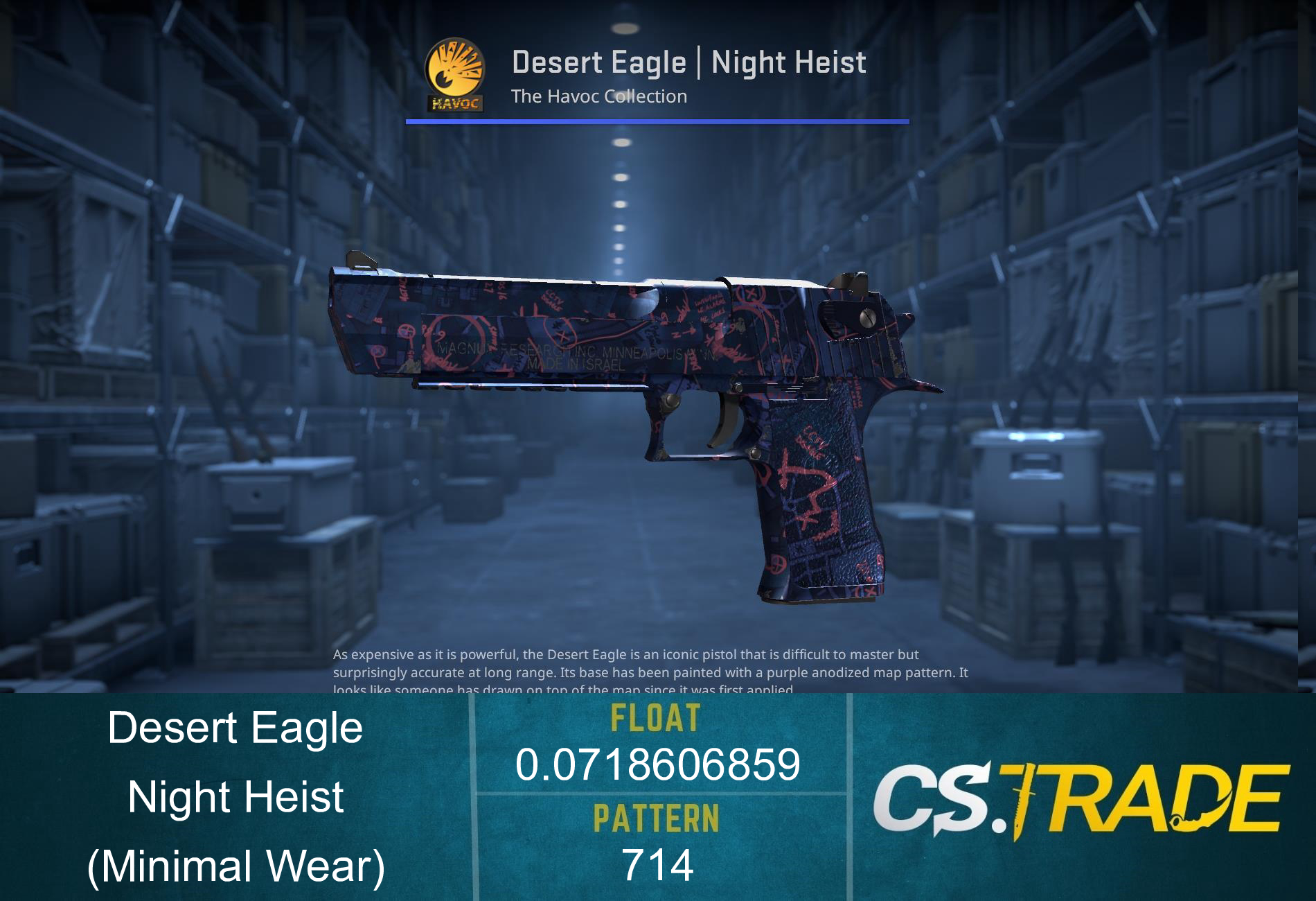 Desert Eagle | Night Heist (Minimal Wear) Screenshot