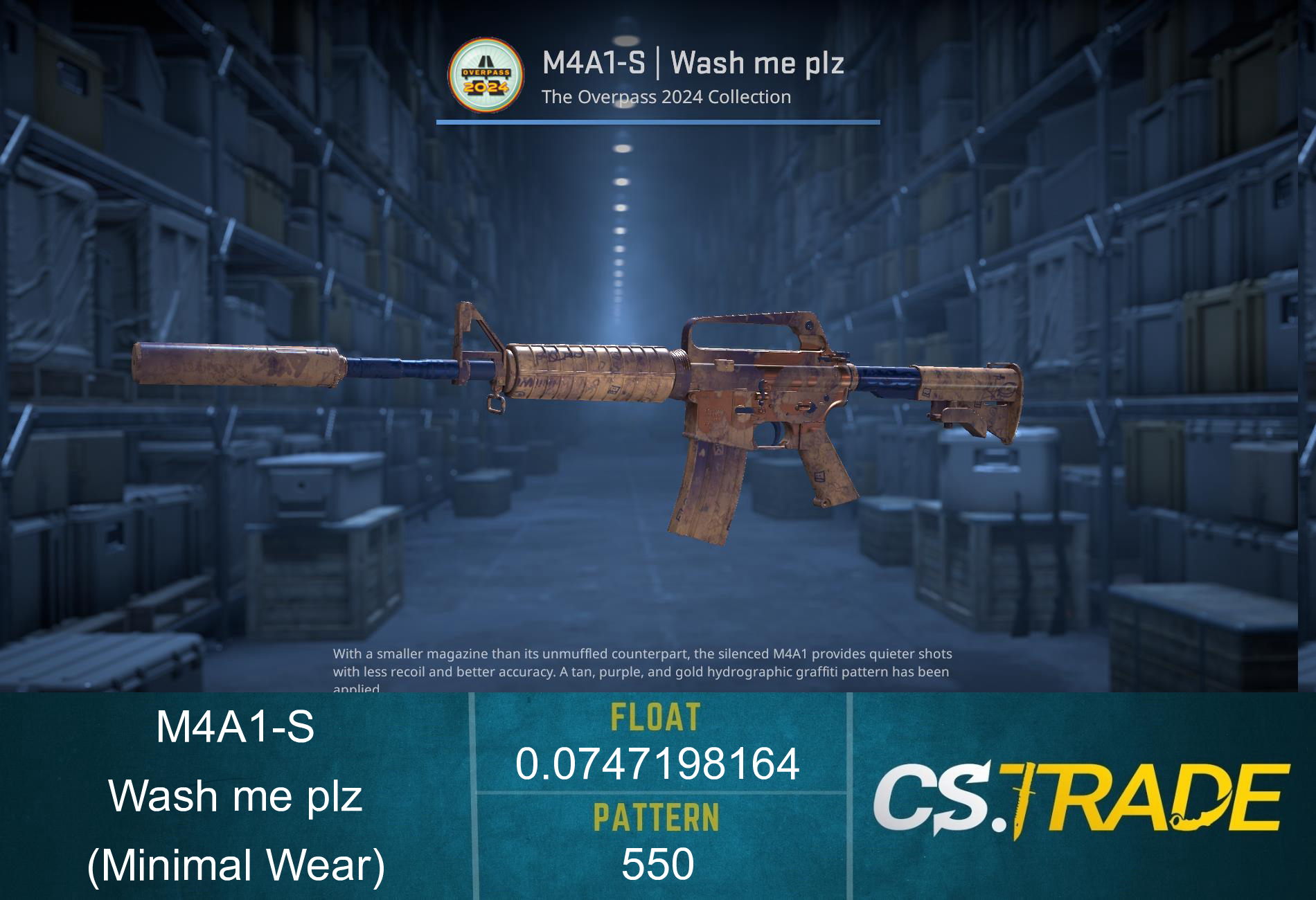 M4A1-S | Wash me plz (Factory New) Screenshot