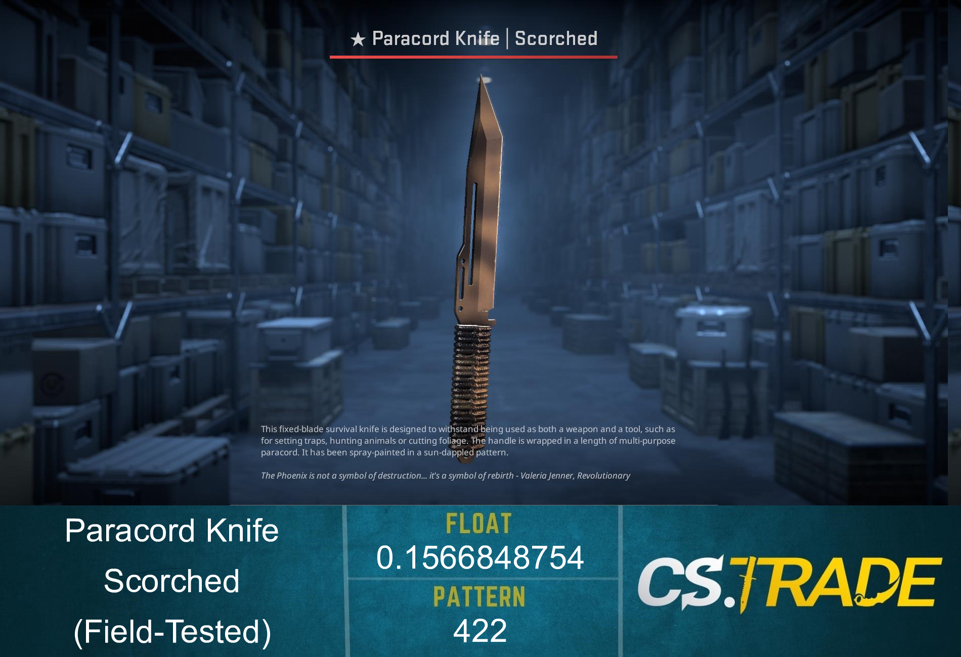 ★ Paracord Knife | Scorched (Factory New) Screenshot