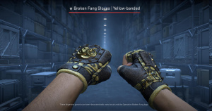 ★ Broken Fang Gloves | Yellow-banded (Field-Tested) Screenshot