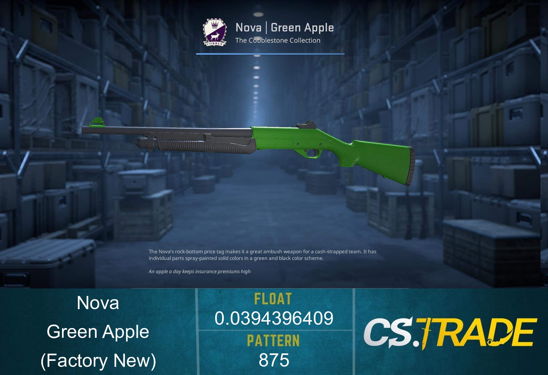 Nova | Green Apple (Factory New) Screenshot