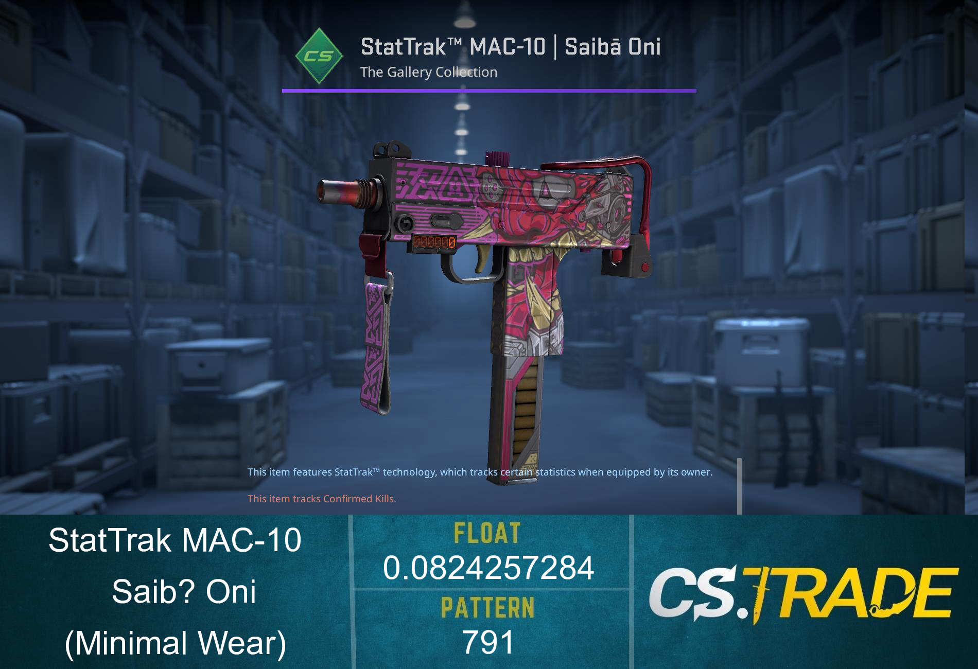 MAC-10 | Saibā Oni (Minimal Wear) Screenshot