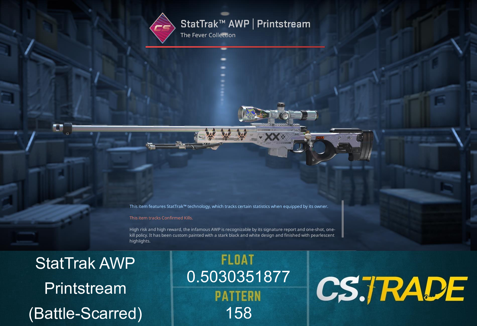 AWP | Printstream (Battle-Scarred) Screenshot