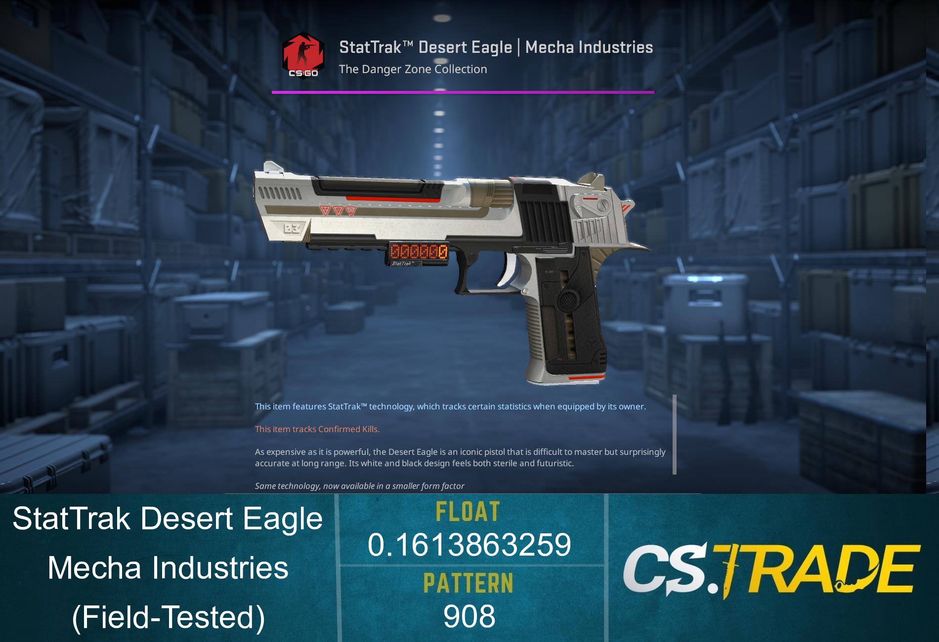 StatTrak™ Desert Eagle | Mecha Industries (Field-Tested) Screenshot
