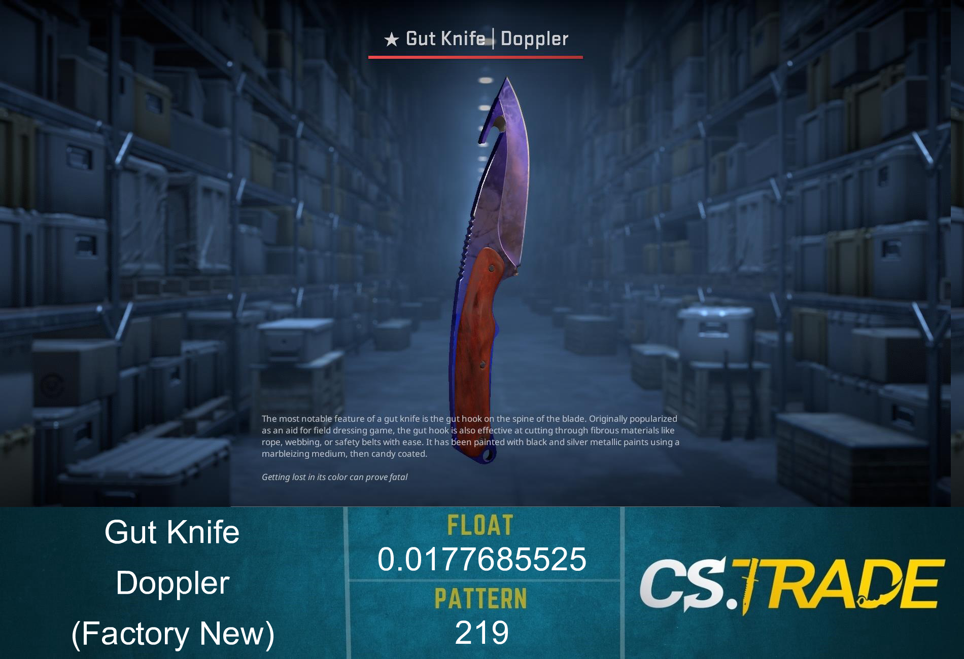 ★ Gut Knife | Doppler Phase 4 (Factory New) Screenshot
