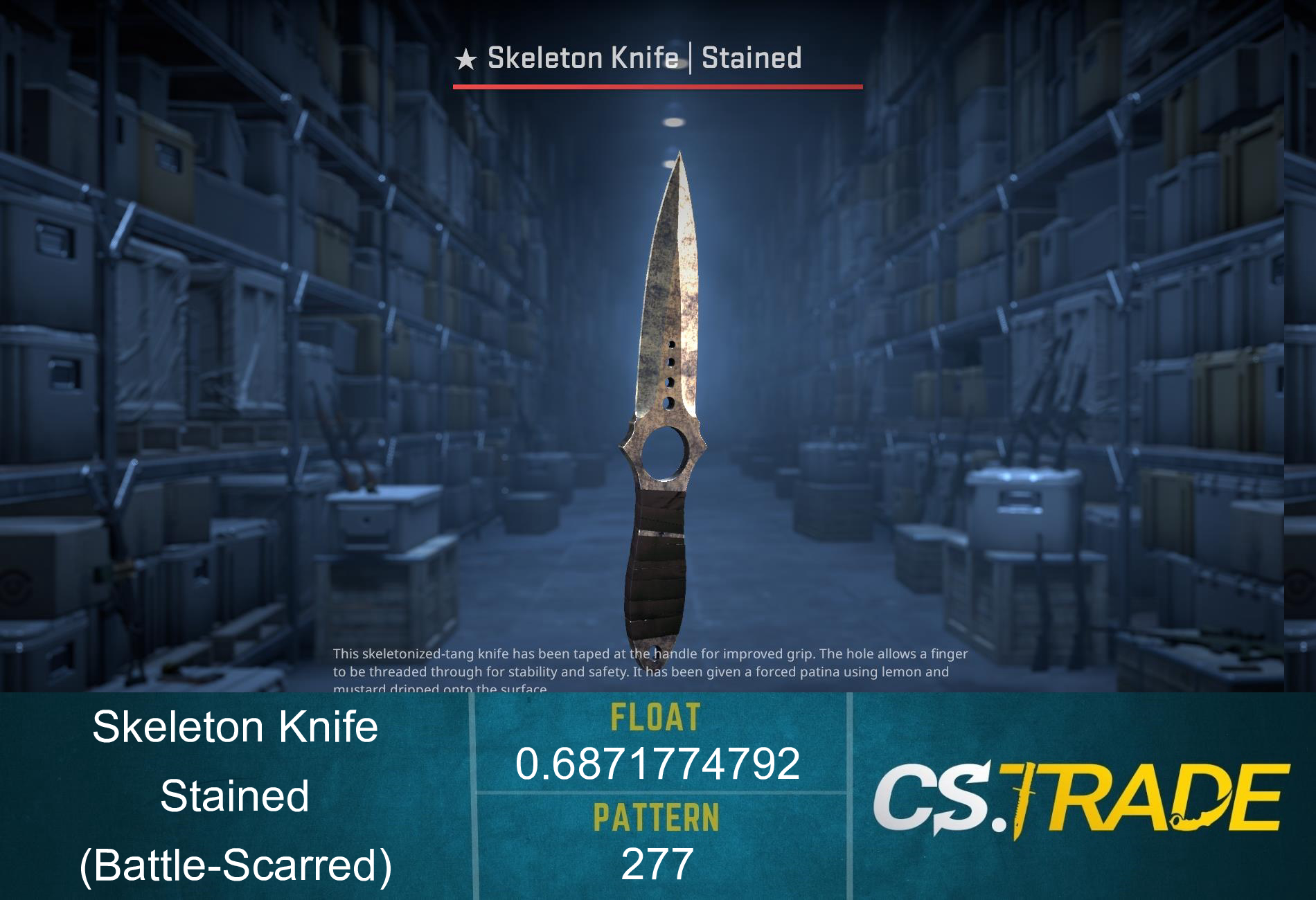 ★ Skeleton Knife | Stained (Battle-Scarred) Screenshot