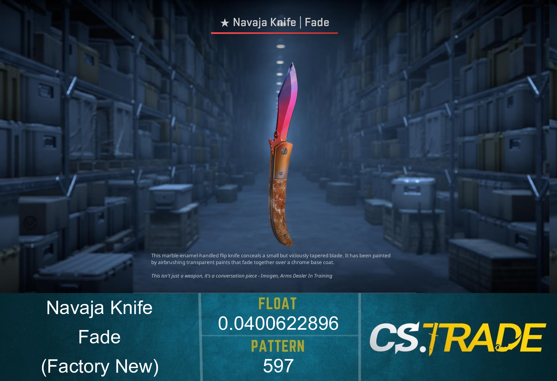 ★ Navaja Knife | Fade (Factory New) Screenshot