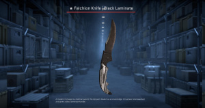 ★ Falchion Knife | Black Laminate (Field-Tested) Screenshot