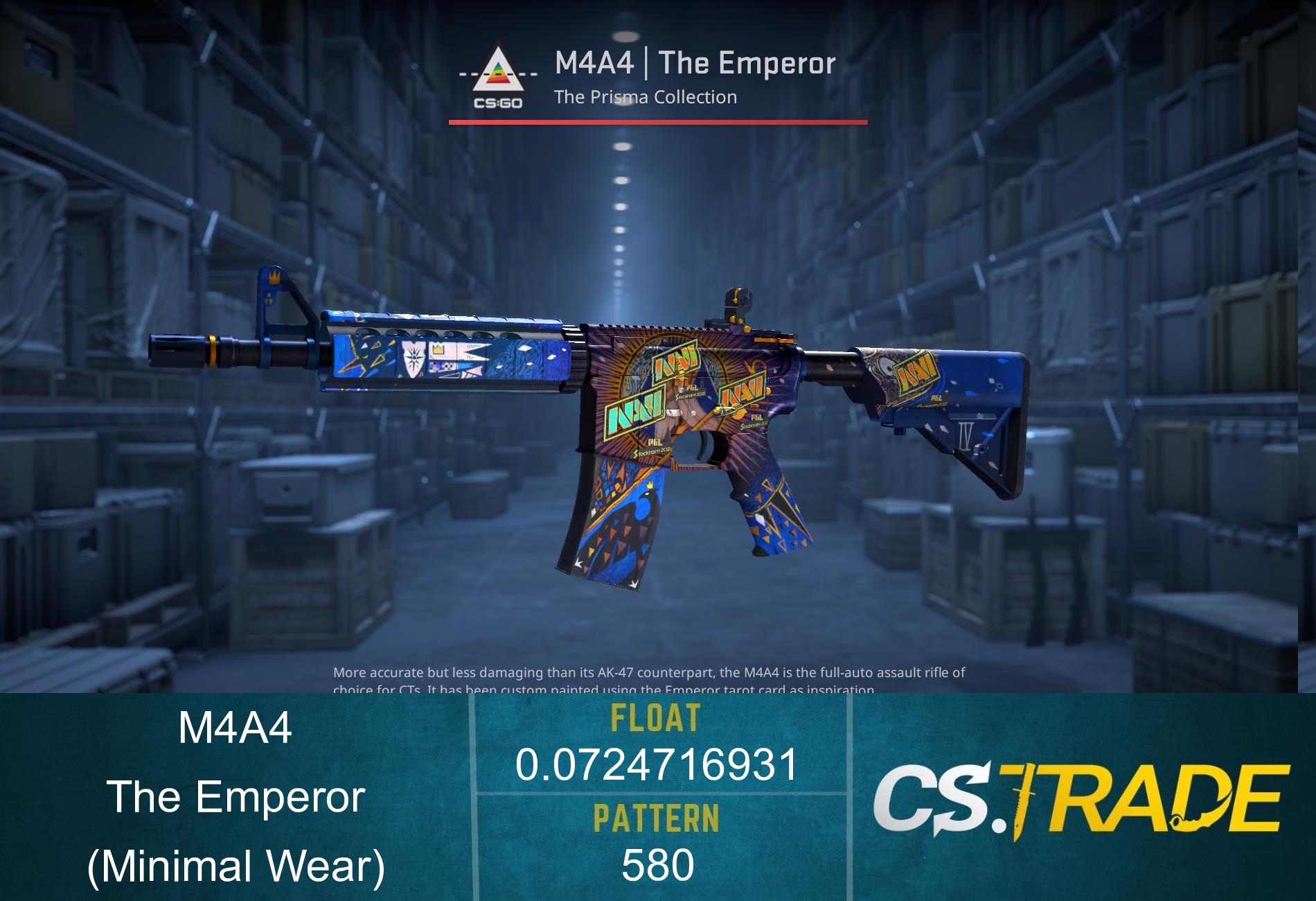 M4A4 | The Emperor (Minimal Wear) Screenshot