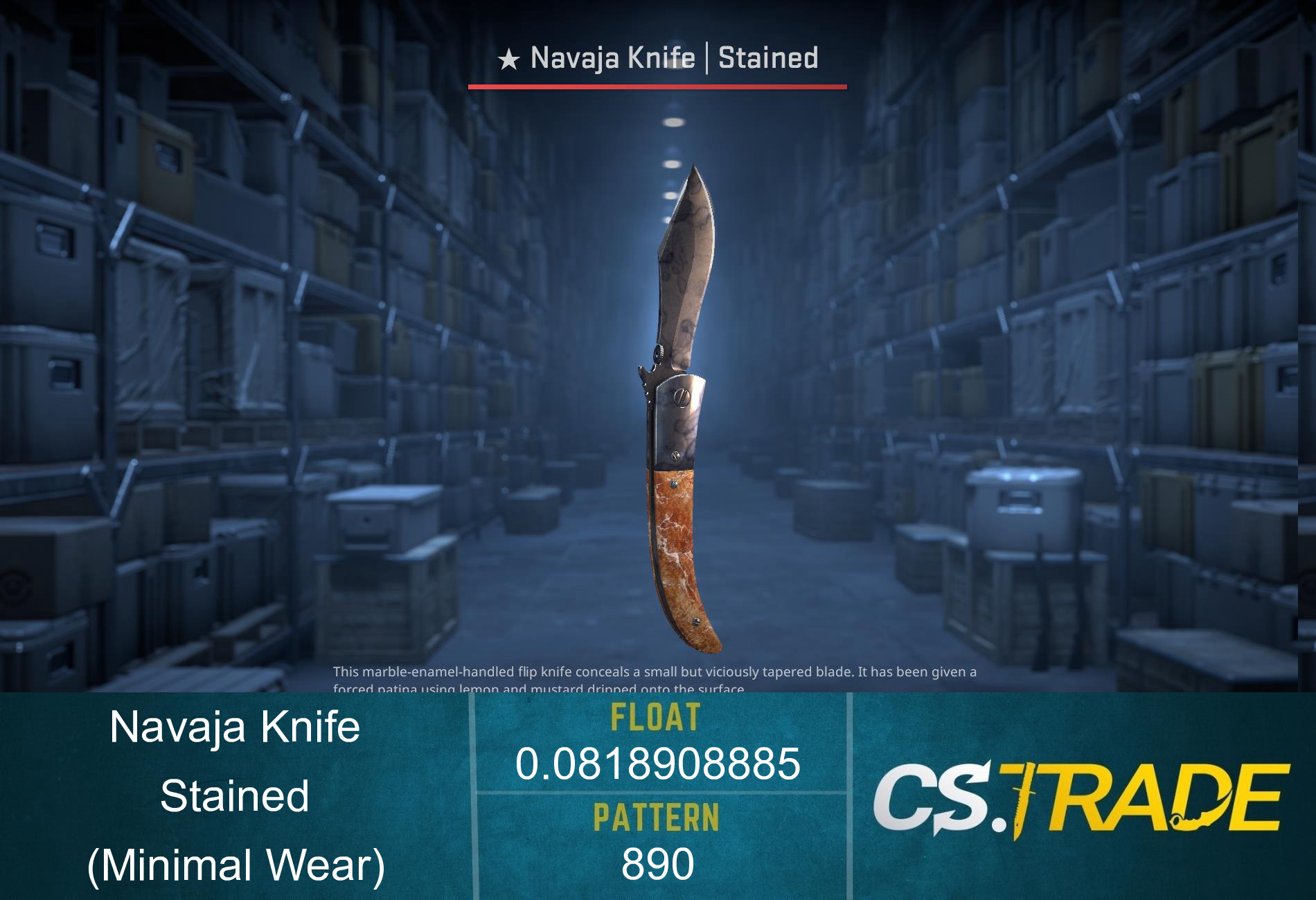 ★ Navaja Knife | Stained (Minimal Wear) Screenshot